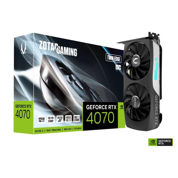 グラフィックボード・グラボ・ビデオカード ZOTAC ZT-D40700H-10M (RTX 4070) ZOTAC（ゾタック） 送料無料 ZOTAC GAMING GeForce RTX 4070 TWIN EDGE