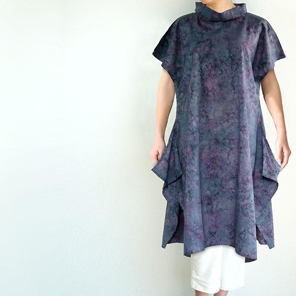 チュニック 半袖 ゆったり 40代 50代 60代 ワンピース レディース ファッション 女性ミセス 春 夏 秋 レーヨン パープル紫系柄a06 母の日 Buyee Buyee 日本の通販商品 オークションの代理入札 代理購入