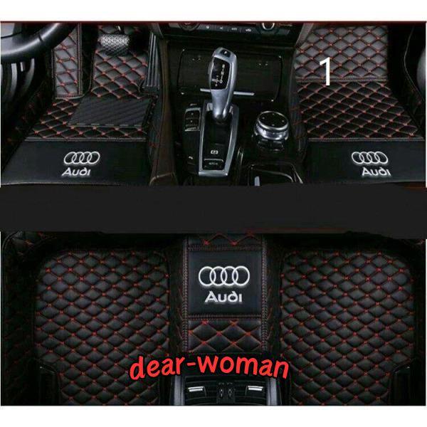 アウディ自動車用フロアマット皮革フロアマット洗いやすいカーペットA4 B8 A6 A7 A8 S4 RS4、A5 S5 RS5 8T、Q5 SQ5 8R