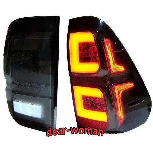 新型ハイラックス GUN125 REVO LED テール ランプ スモークレンズ 