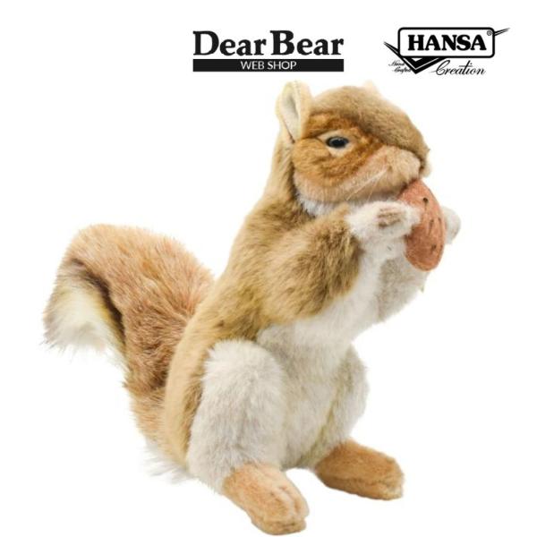HANSA BH3745 アカリス あかりす 栗鼠 ぬいぐるみ リアル 爆買 母の日