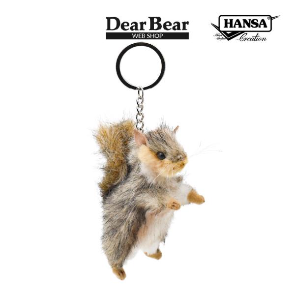 HANSA BH6465 ハイイロリス キーチェーン はいいろりす 灰色栗鼠