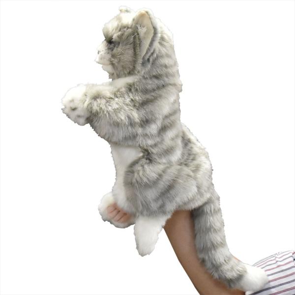 ドイツ　舌ペロのグレーねこ　ぬいぐるみ ドイツ 舌ペロのグレーねこ ぬいぐるみ