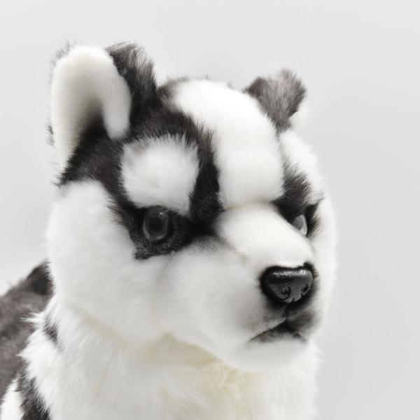 【美品】HANSA シベリアンハスキー 子犬 ぬいぐるみ HANSA（ぬいぐるみ） BH5832 シベリアンハスキー HANSA しべり