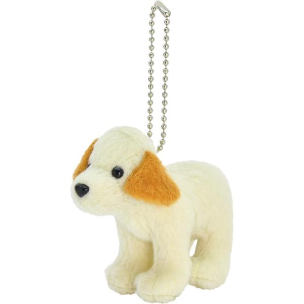 シナダ　SHINADA　子犬　グリーン　ぬいぐるみ　ボールキーチェーン　当時品 dearbear_b2180319