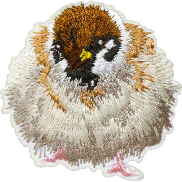 ステッカーワッペン スズメ 動物 刺繍 すずめ 雀 プレゼント アニマルフレンズ 爆買 母の日