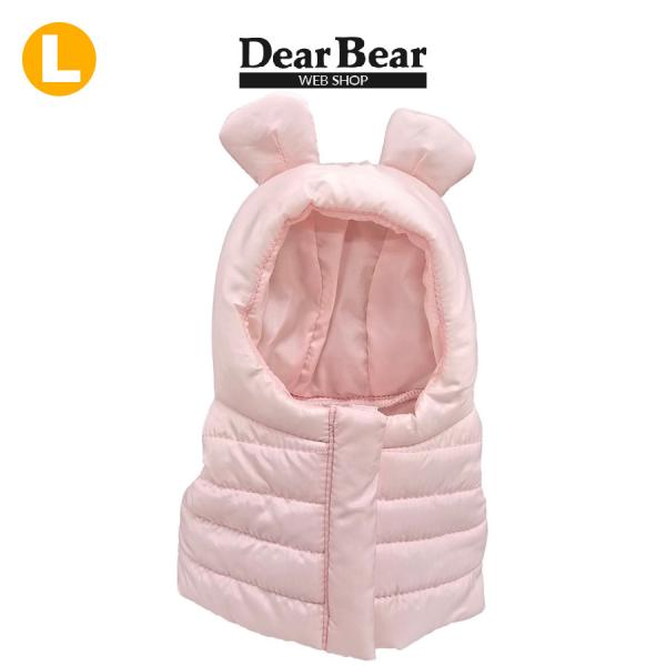 ぬいぐるみ 洋服 パーカーベスト ベア ピンク Ｌ　秋冬26新作 ベアウェア 着せ替え ぬい服 プレゼント