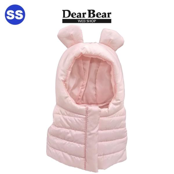 ぬいぐるみ 洋服 パーカーベスト ベア ピンク ＳＳ　秋冬26新作 ベアウェア 着せ替え ぬい服 プレゼント