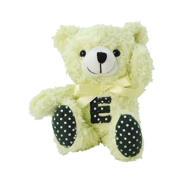 イニシャル ぬいぐるみ アルファベット ドットベア E プレゼント
