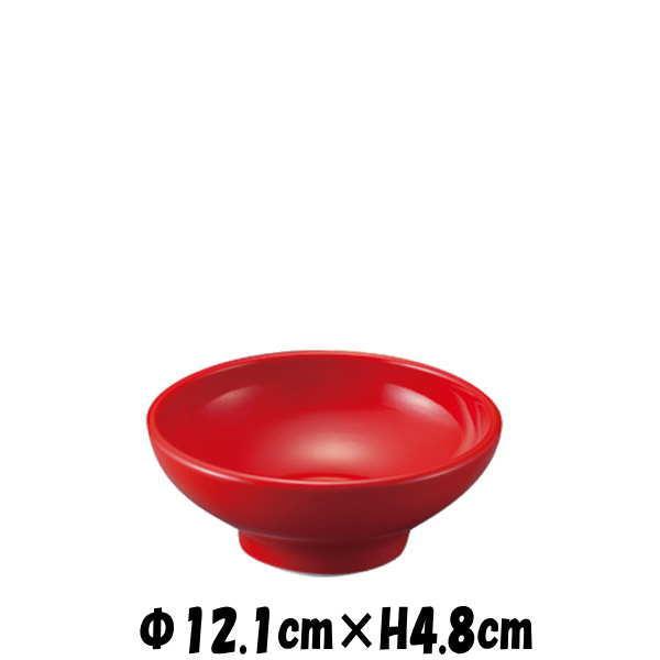 Eurasia R12cmボール お茶碗ミニ丼 赤い陶器磁器の食器 おしゃれな業務