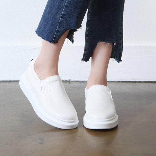 スリッポン レディース スニーカー ブラック 黒 ホワイト 白 シンプル 厚底 カジュアル 婦人靴 レディースシューズ O 0184 Deciliter デシリットル 通販 Yahoo ショッピング