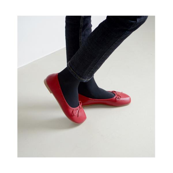 パンプス バレエシューズ リボン オブリークトゥ フラット レディース ぺたんこ ペタンコ 靴 婦人靴 歩きやすい ブラック ベージュ アイボリー レッド 黒 赤 Buyee Buyee Japanese Proxy Service Buy From Japan Bot Online