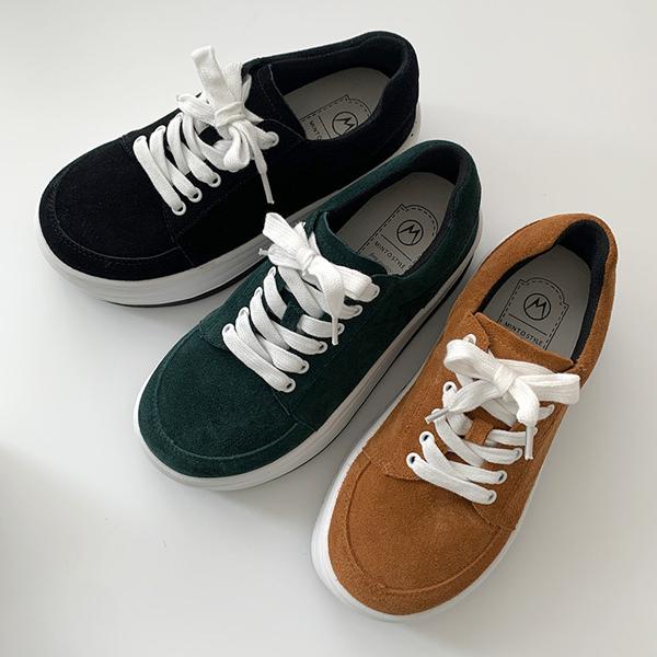 スニーカー 牛革 ローカット 厚底 ウェッジソール レディース フラット シンプル カジュアル 黒 茶色 緑 ブラック ブラウン グリーン 婦人靴 スリッポン 韓国 O 3651 Deciliter デシリットル 通販 Yahoo ショッピング