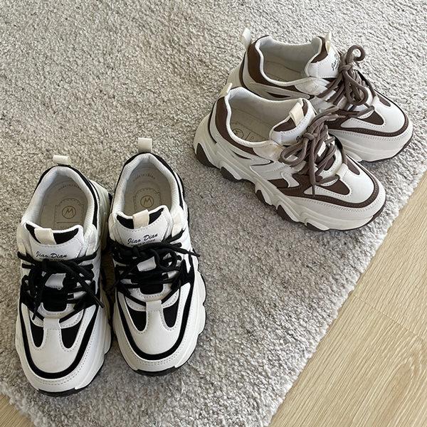 スニーカー ダッドスニーカー ダッドシューズ トラックソール 靴紐 厚底 フラット レディース 黒 ブラック ベージュ 安い スリッポン 靴 婦人靴 韓国 O 4710 Deciliter デシリットル 通販 Yahoo ショッピング