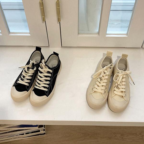 スニーカー キャップトゥ 靴紐 キャンバス生地 厚底 フラット レディース 黒 ブラック ベージュ 歩きやすい スリッポン カジュアル 安い 靴 婦人靴 韓国 O 4871 Deciliter デシリットル 通販 Yahoo ショッピング