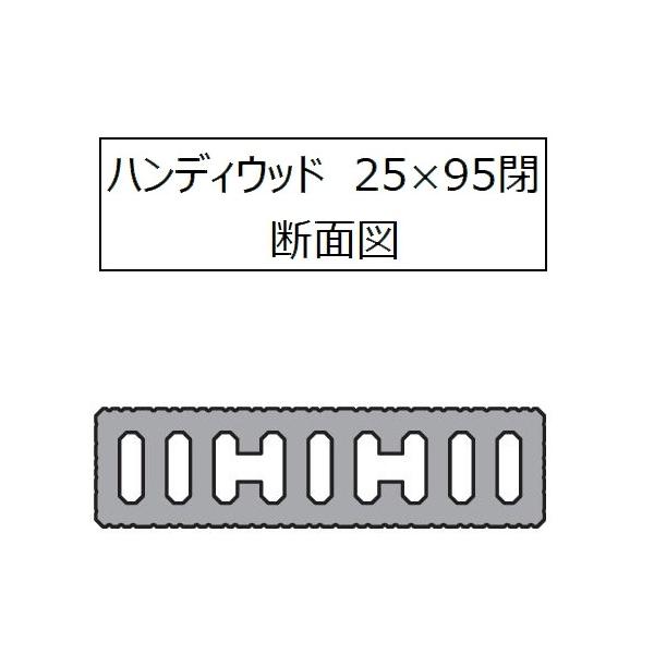 ハンディウッド　95閉　25×95×2000mm