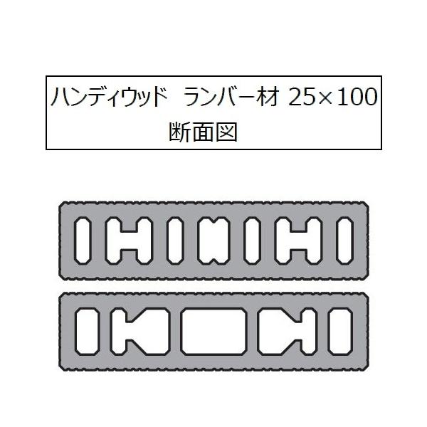 ハンディウッド ランバー材 25×100×2000mm
