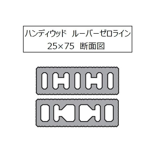 ハンディウッド ルーバーゼロライン 25×75×1000mm
