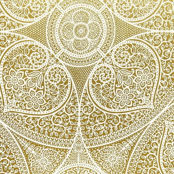 輸入壁紙 内装 モロッカン Diy 工具 壁紙 メタリックゴールド ホワイト インテリアショップ デコール