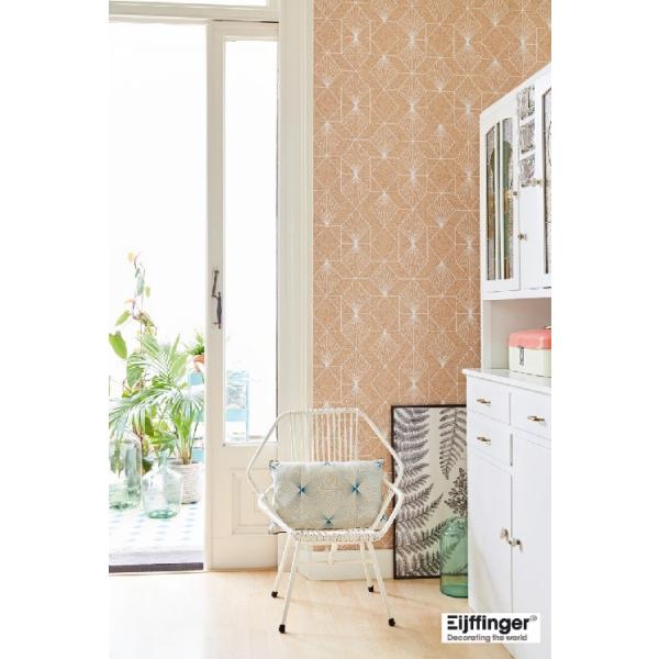 輸入壁紙 国内在庫品 Fusion 壁紙 内装 テシード 幾何学 サンドベージュ ゴールド モダン 国内在庫品 クロス はがせる 10ｍ巻 壁紙 インテリアショップ デコール