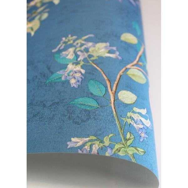 Diy デコール果物 インテリアショップ10m巻住宅設備 ブルーpipstudio4 ブルー輸入壁紙オランダ製貼ってはがせるオランダ製花柄小鳥