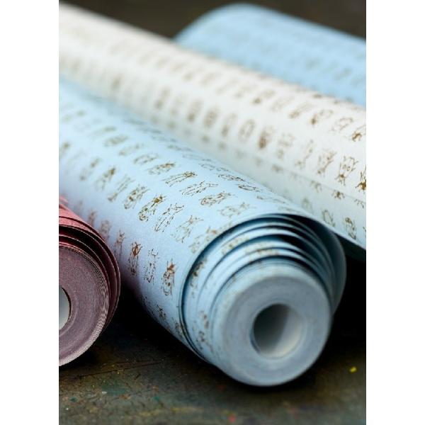 壁紙 Pipstudio4 輸入壁紙 昆虫柄 アイスブルー アイスブルー 10m巻 水色 ゴールドてんとう虫 住宅設備 キッズ こども部屋 Diy 貼ってはがせる オランダ製 10m巻 インテリアショップ デコール