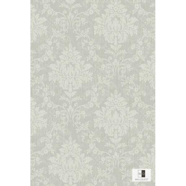最適な価格 の壁紙 輸入品 ライトグレー ダマスク柄 デコール Fg 内装 Flora 輸入品 ダマスク柄 Fg インテリアショップ