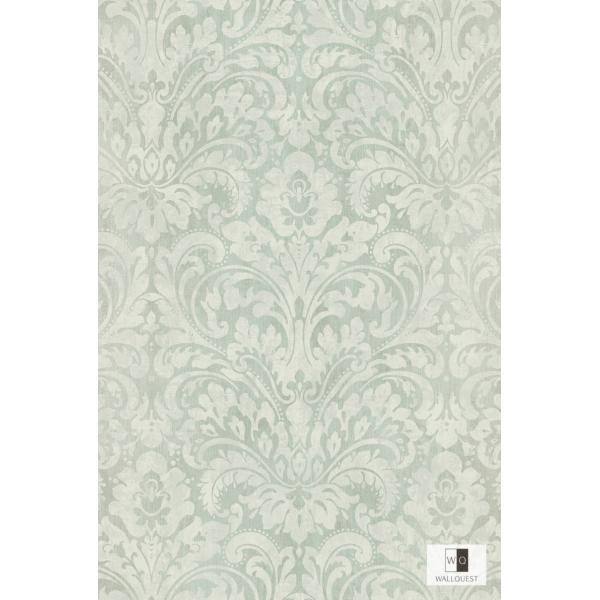 デコール Mo602 ダマスク柄メタリックブルー Soho Diy 工具 Soho 輸入壁紙 ダマスク柄メタリックブルー Mo602 インテリアショップ 激安セール