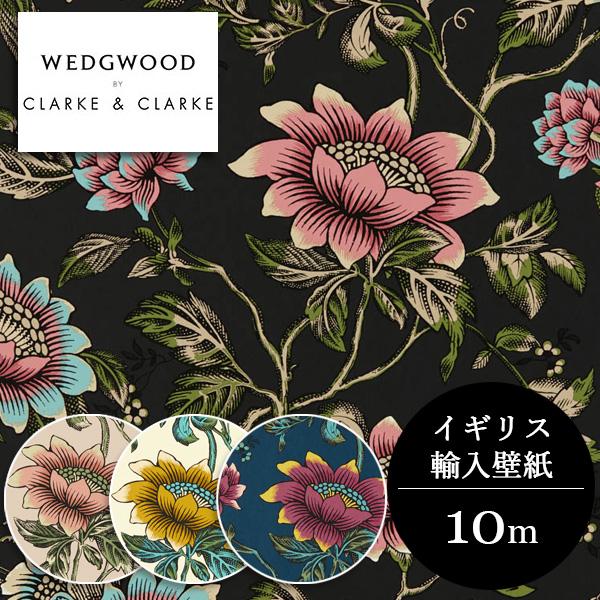 WEDGWOOD 壁紙 ウェッジウッド 花柄 トンキン ワンダーラスト 菊 WEDGWOOD 壁紙 ウェッジウッド 花柄 トンキン ワンダーラスト 菊
