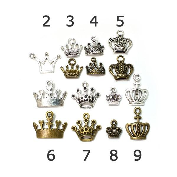 9種類の銀色の王冠 かわいいアンティークチャーム クラウン パーツ ハンドメイド デコ Acfivecrowns デコパーツのデコちゃん 通販 Yahoo ショッピング