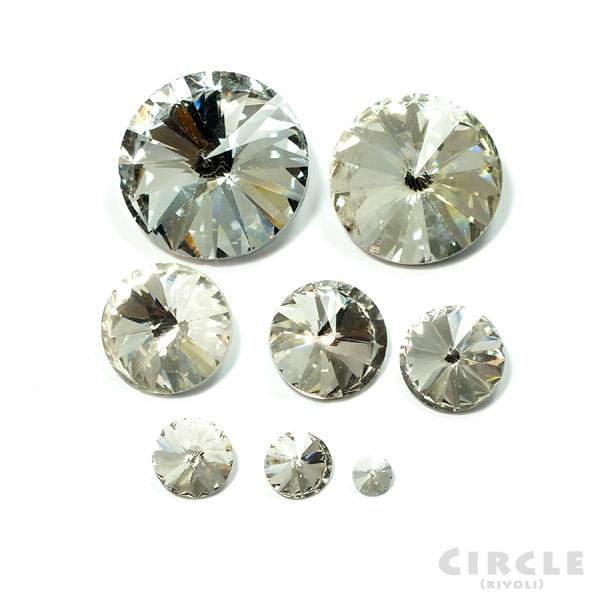 クリスタルガラス 円錐型 12x12mmサイズ☆とってもキレイ