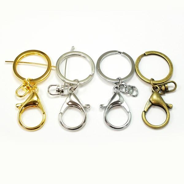 丸いナスカンのついたキーホルダーパーツ☆キーリングとナスカンが