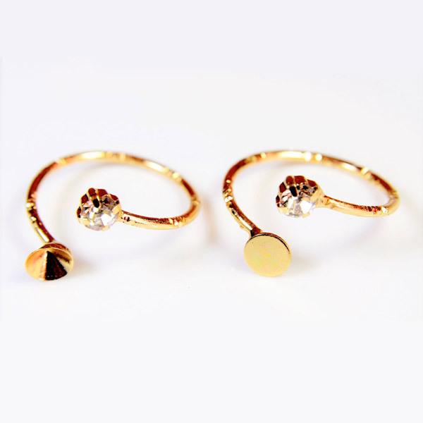 2種類の台座から選べるストーン付き指輪 アクセサリ プチプラ デコパーツ ハンドメイド Metalringwstone デコパーツのデコちゃん 通販 Yahoo ショッピング