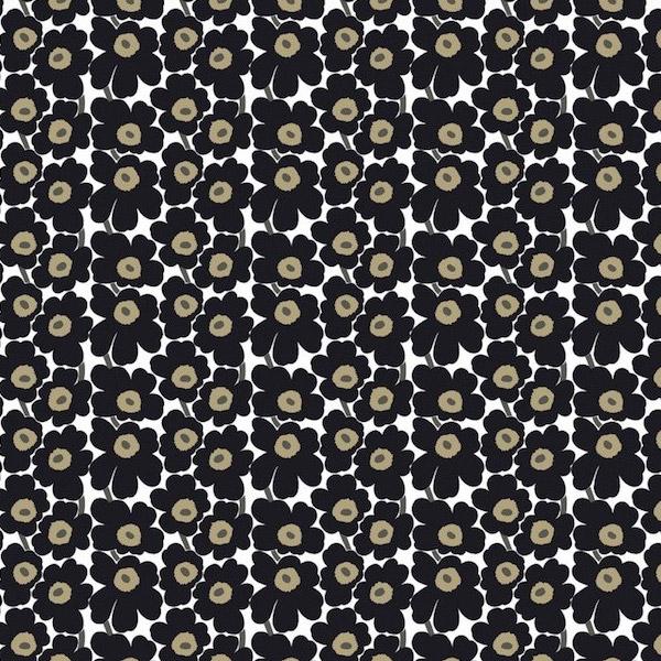 ミニウニッコ Mini Unikko 030 コットンファブリック生地 ホワイト X ブラック 35cm 25cmサイズ マリメッコ Marimekko Miniunikko030 デコパーツのデコちゃん 通販 Yahoo ショッピング