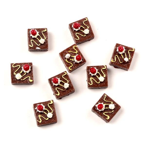 イチゴの乗ったデコレーションチョコケーキ 5個セット スイーツデコ Plasquarechococake デコパーツのデコちゃん 通販 Yahoo ショッピング