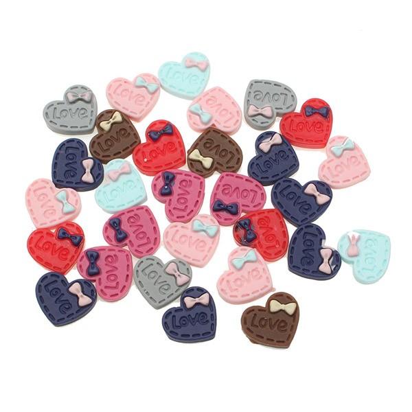 リボンの付いたloveハート 貼り付け用パーツ プラスチック製 5個セット デコ電にも Pploveheartwribbon デコパーツのデコちゃん 通販 Yahoo ショッピング