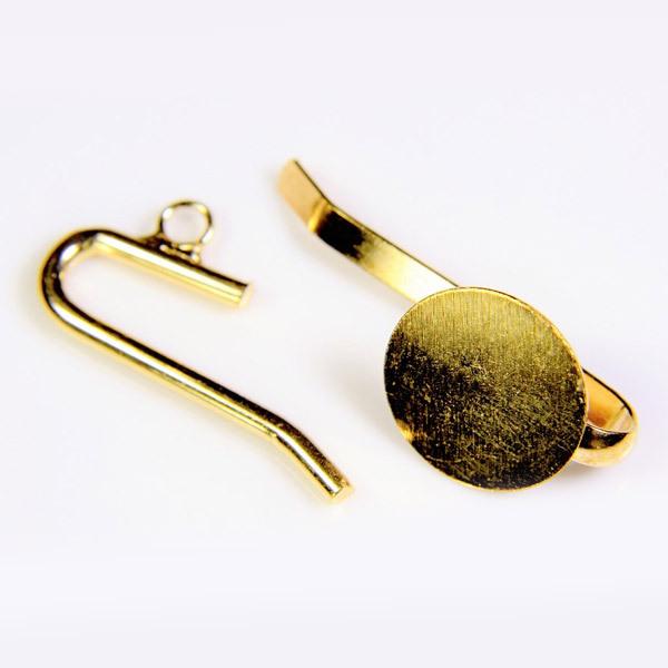 台座皿付きorマルカン付きポニーフック(ヘアカフス)☆アクセサリー