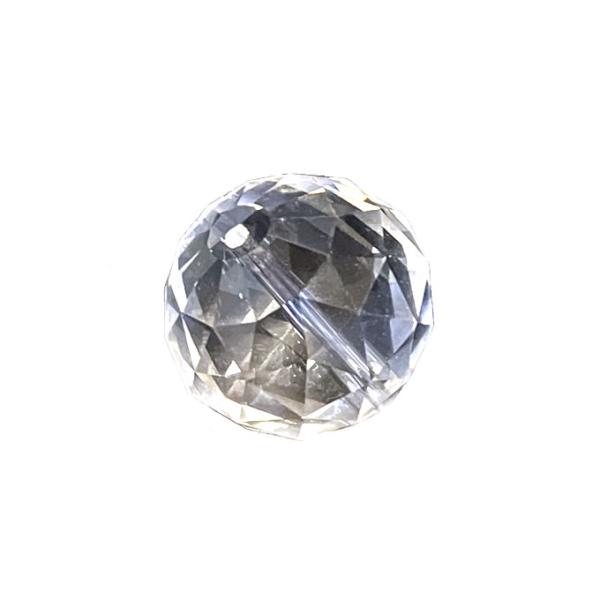 ガラス製30mmΦファセットダイヤカットボール