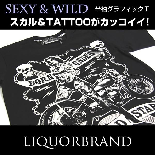 グラフィックス セクシー タトゥー プリント 半袖 Tシャツ