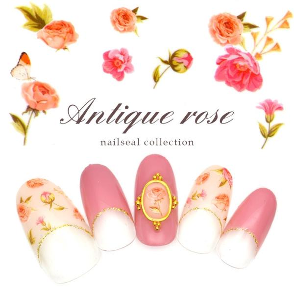 【特徴】上品で華やかなアンティークローズシール 柔らかい色合いで女性らしい指先に♪ 手書きでは時間の掛かる繊細なアートもシールなら簡単！  【入数】 1枚入り　約 9.5cmｘ6.3cm    【ネコポス】  発送可能    【注意事項】 ...