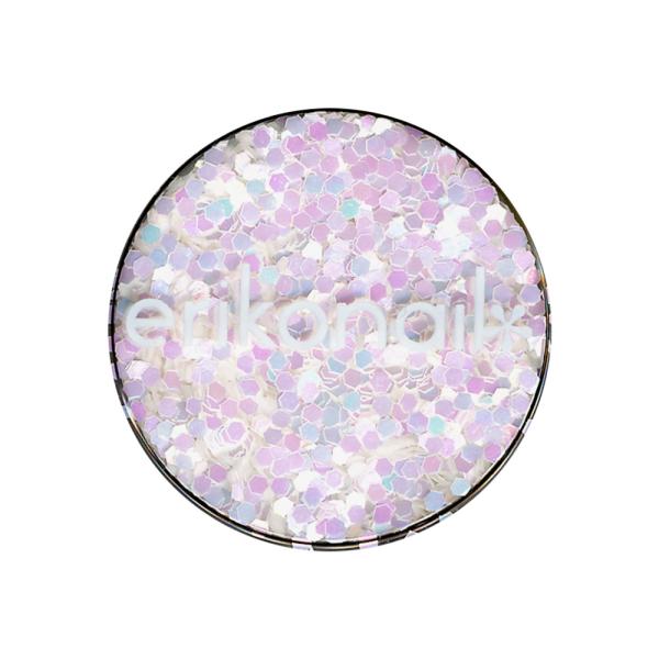 エリコネイル erikonail 六角パステルパール ホワイト1.0mm ERI-181 ホログラム 黒崎えり子