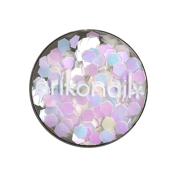 エリコネイル erikonail 六角パステルパール ホワイト2.5mm ERI-182 ホログラム 黒崎えり子