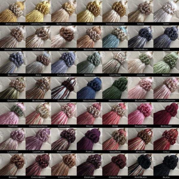 商品名：レーヨンタッセル｜ブライトミニタッセル｜Decor CLASSIQUE｜ハンドメイド素材サイズ: タッセル:5.5cm / ひも：5.5cmまたは22cmカラー: カラーリスト参照素材：レーヨン-------------------...