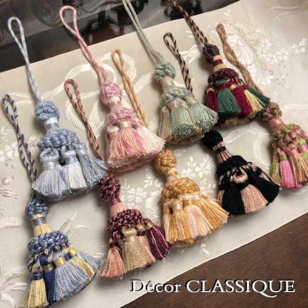 商品名: オリジナルキータッセル｜プチ | コットン素材 | Decor CLASSIQUEサイズ: タッセル：6cm / ひも：10cmカラー: カラーリスト参照スタイル：プチサイズ素　材: コットン-------------------...