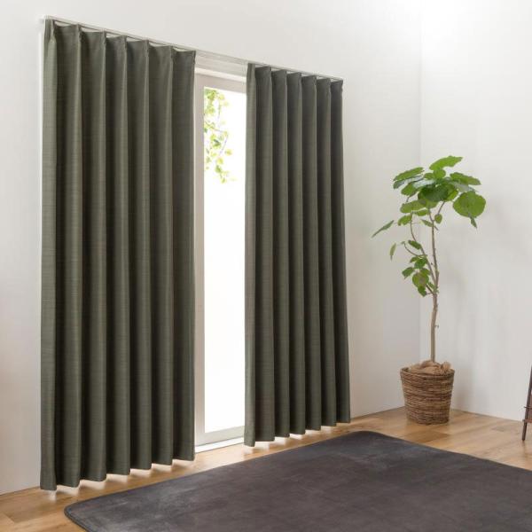 ※送料無料（北海道、沖縄は1500円別途ご負担頂きます。ご了承ください。）機能／3級遮光・ウォッシャブル・形状記憶遮光の感じ方は日当たり環境により異なります。無地ながら光沢がありスタイリッシュなカーテン。サイズ　　幅１００×丈２２０ｃｍ　２...