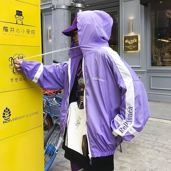 即納あり アウター ブルゾン ウインドブレーカー フード スポーティ ジップアップ ダンス 衣装 韓国 ヒップホップ レディース 7da062 韓国系ダンスウェアdecorative 通販 Yahoo ショッピング