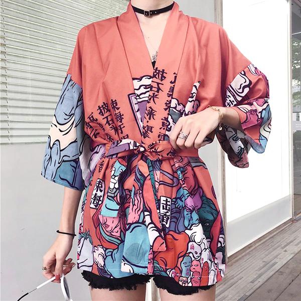 浴衣 半纏 はっぴ 羽織 さんさ踊り 花笠祭り 祭り 企業物 レア 珍品 送料無料】 はっぴ お祭り用 着物風 浴衣風 ピンク ネイビー 半纏 総柄