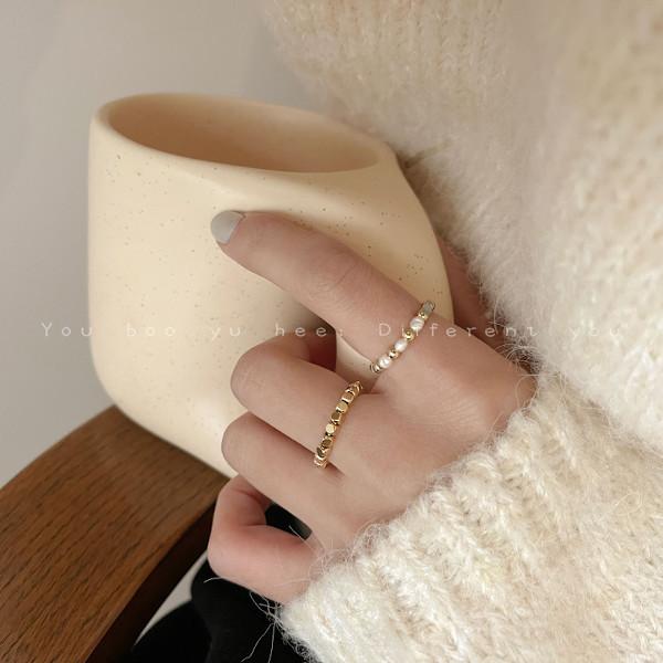 デザインパールビーズリング 2点セット 韓国系 ファッション レディース A1a284 韓国系ダンスウェアdecorative 通販 Yahoo ショッピング