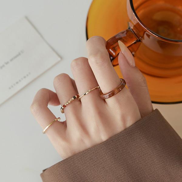 No.187 2 design ring set：指輪 セット ゴールド リング No.187 2 design ring set：指輪 セット ゴールド リング - メルカリ