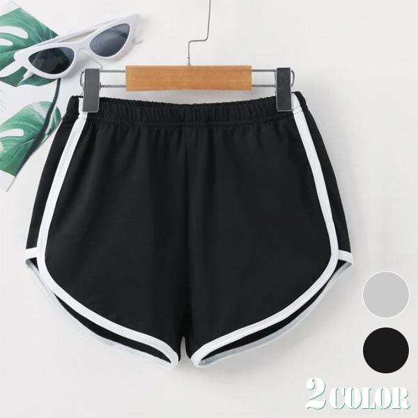 キッズ ショートパンツ パイピング サイドライン ライン入り ショーパン 短パン パンツ ダンス ティーン ジュニア 子供服 120 130 140 150 160 170